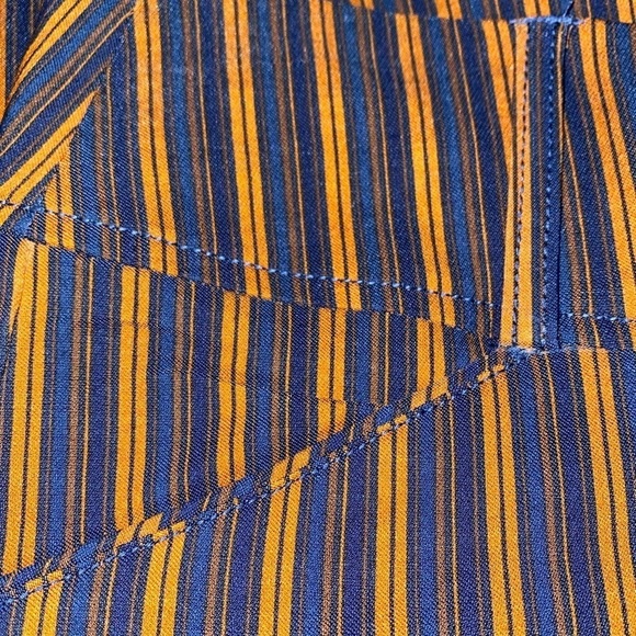 Dazz Stripe Skinny High Waist Pull-On Pants Women L Boho Hippie Festive NEW - Picture 8 of 11